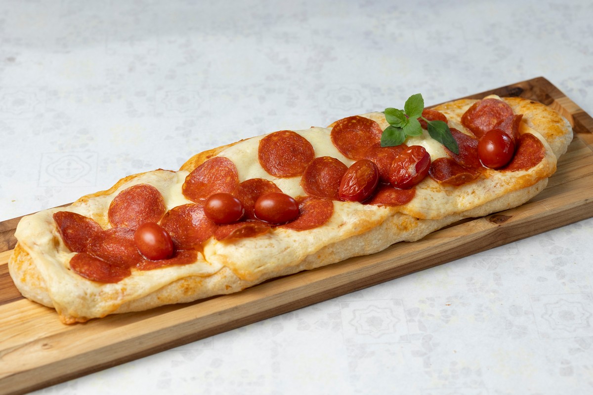 Pepperoni e tomates confitados