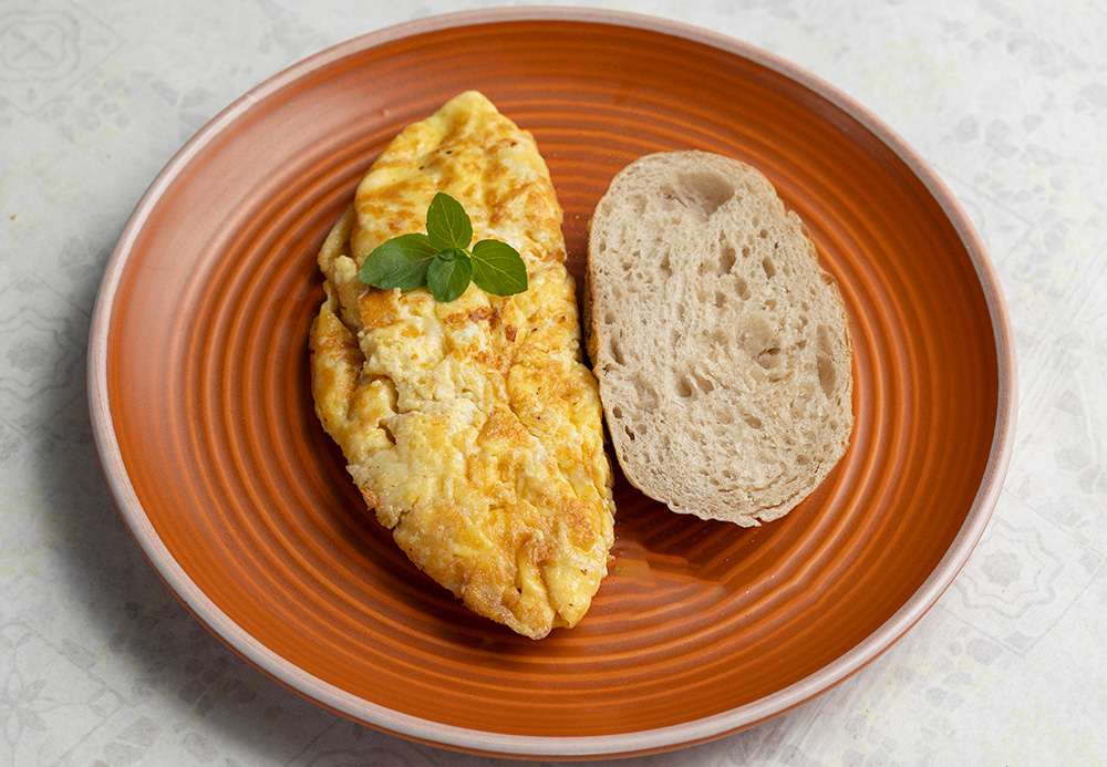 Omelete de queijo
