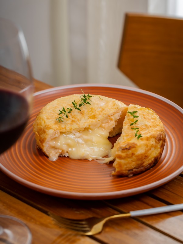 Tortilha espanhola de brie