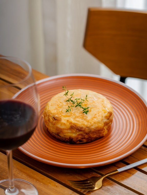 Tortilha espanhola de bacon