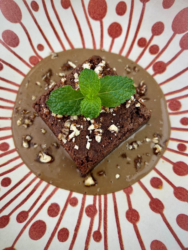 Brownie e café
