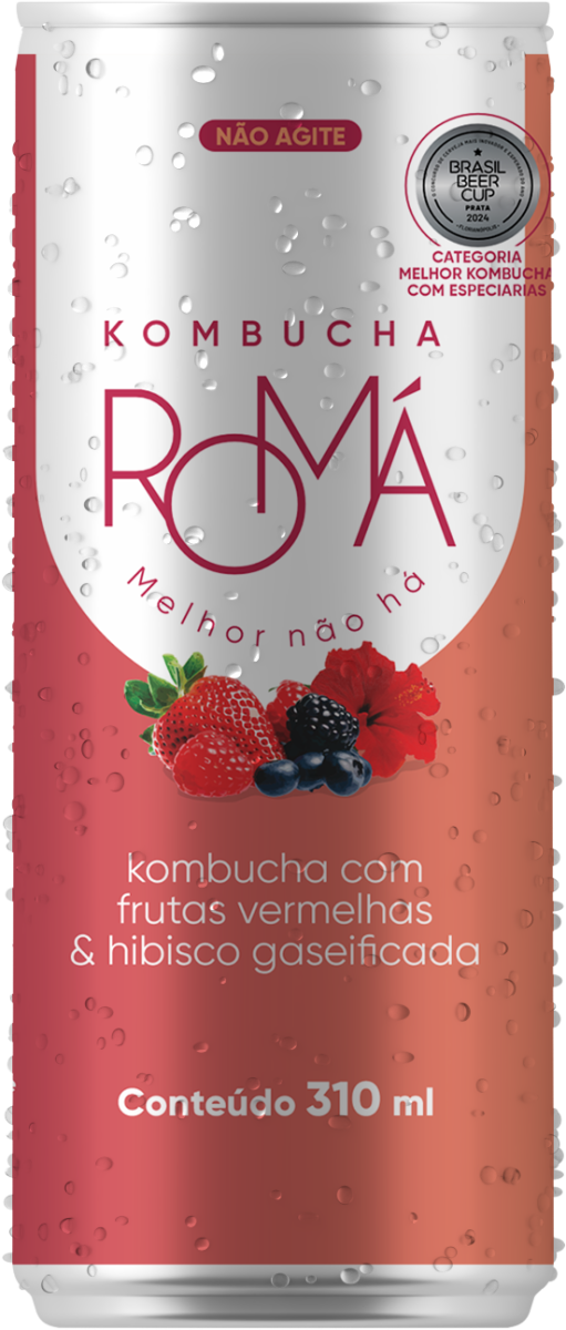 Kombuchá Frutas vermelhas e hibisco